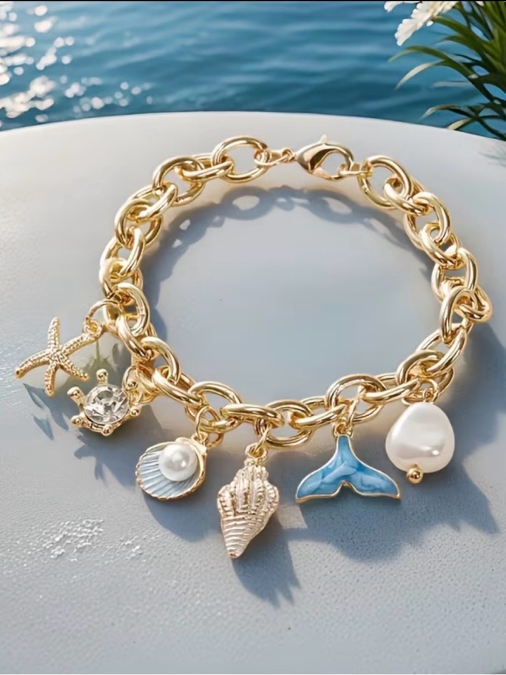 In My Mermaid Era Charm Bracelet 🧜‍♀️ 🐚